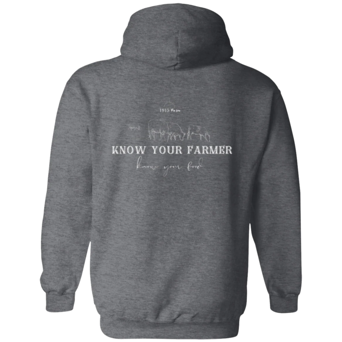 1701 Farm Know Your Farmer Zip Up Hooded Sweatshirt