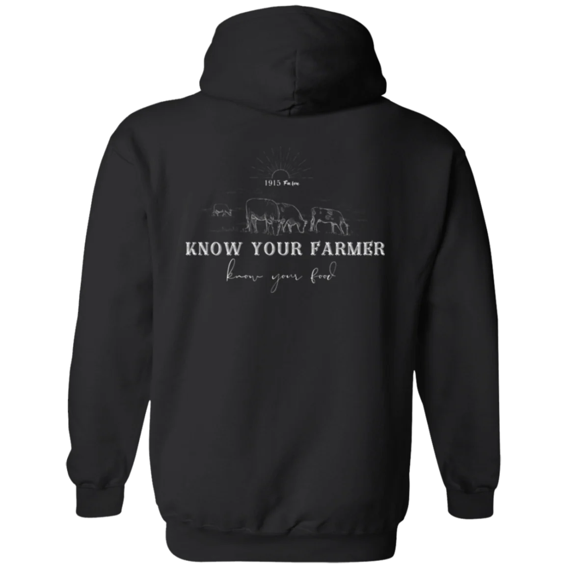 1701 Farm Know Your Farmer Zip Up Hooded Sweatshirt