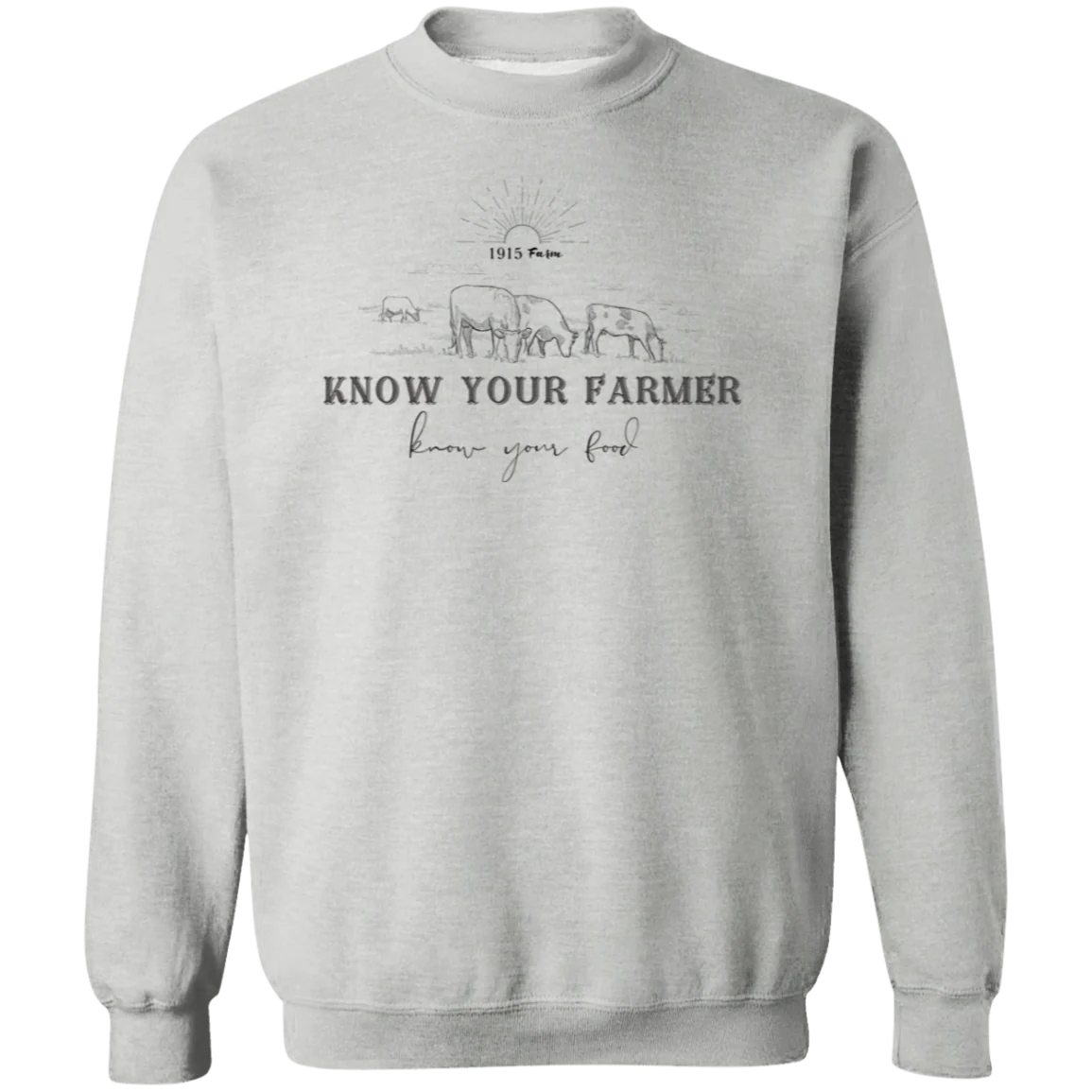 1701 Farm Know Your Farmer Crewneck Sweatshirt